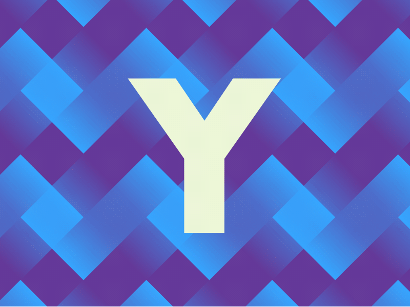Yak! Something cool is coming gif logo pattern sign text texture typography