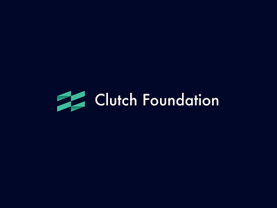 Clutch Foundation Logo brand and identity branding icon identity logo logotype symbol typography