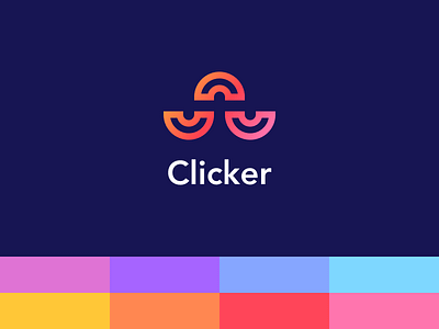 Clicker Logo brand brand and identity branding icon identity logo logo 2d logo design logotype symbol typography