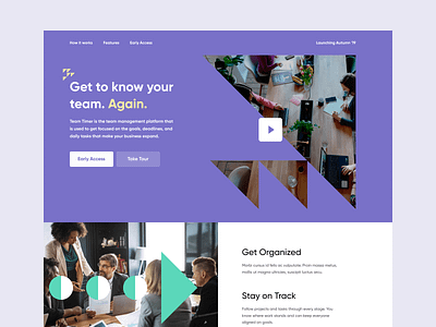 Team Timer Landing Page Alt branding bright design experience experience design flat interface landing landing page landing design logo minimal ui ux web webapp webdesign website