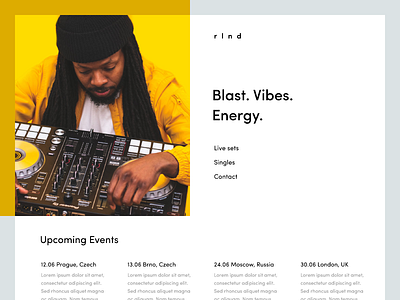 RLND DJ website design