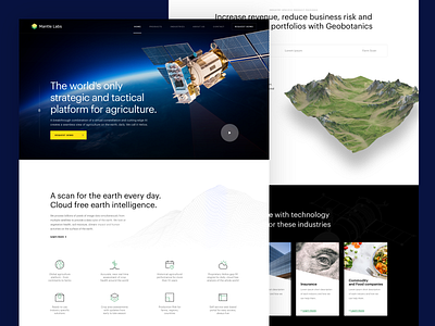 Mantle Labs design homepage landing simple ui ux webdesign
