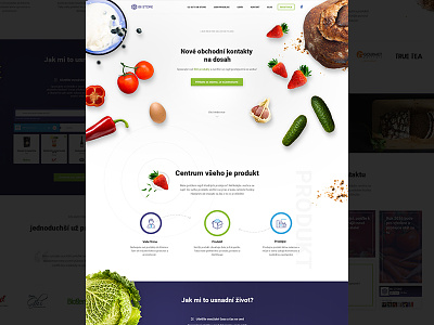 iBiSTORE - landing page food landing vegetable webdesign