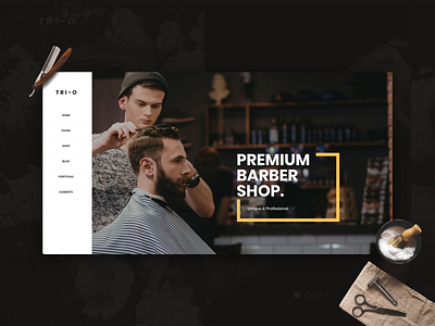 TriO - Barber shop Homepage