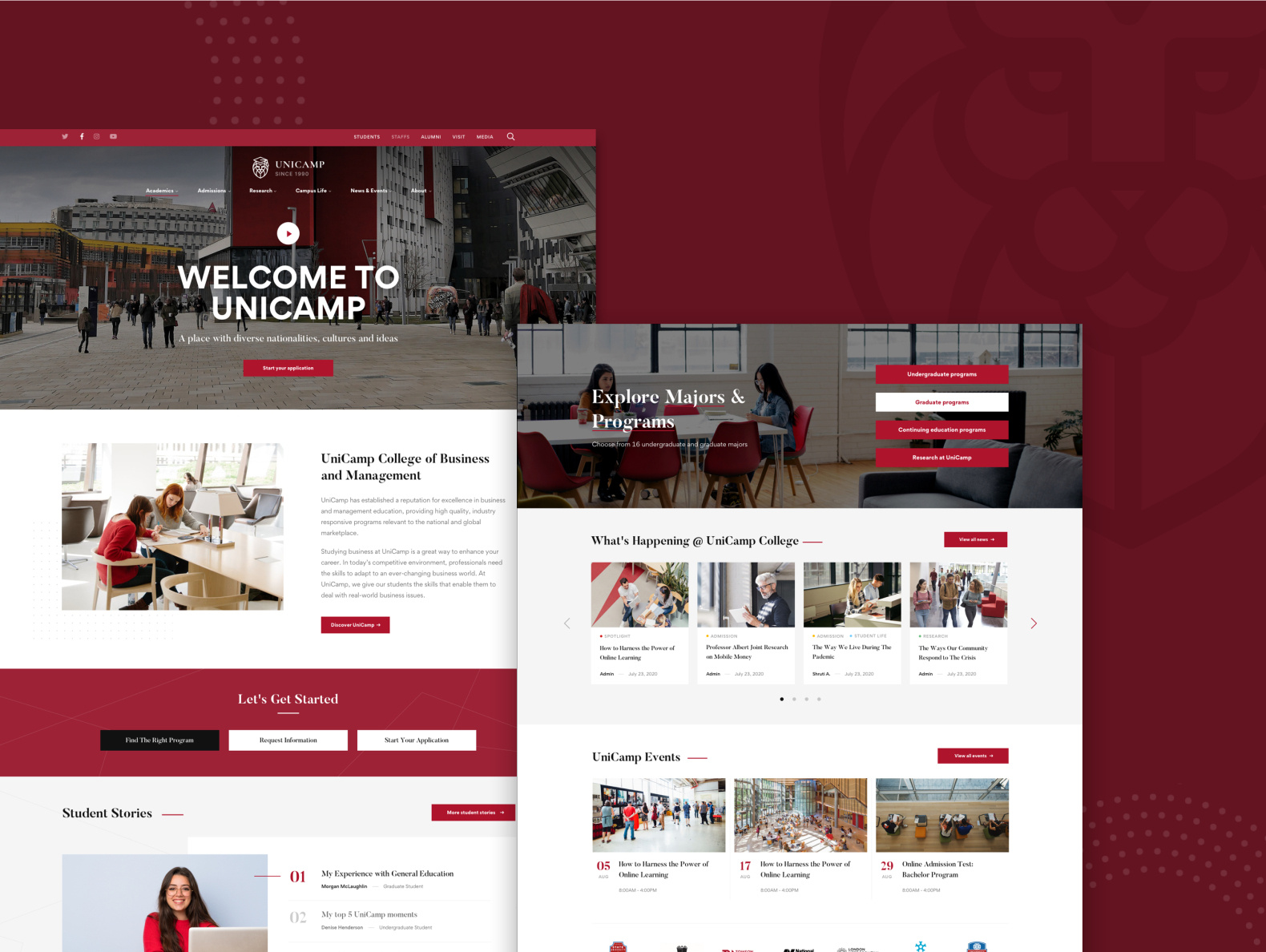 Homepage College 1 - Unicamp 