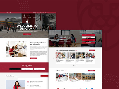 Homepage College 1 - UniCamp | University & College WP Theme