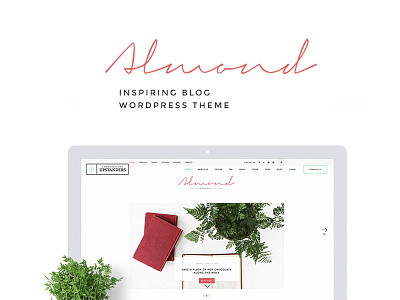 Almond blog elegant psd wordpress