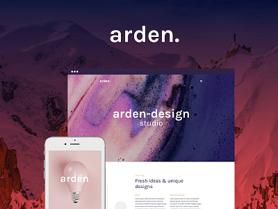 Arden minimal multipurpose psd wordpress