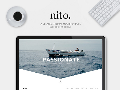 Nito minimal multipurpose psd wordpress