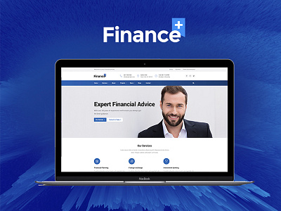 Finance Plus finance modern psd wordpress