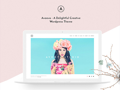 Avoova agency minimal psd wordpress