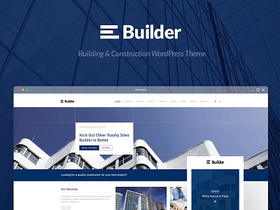 Builder construction modern psd wordpress