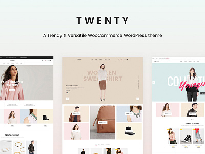 Twenty e commerce minimal psd wordpress