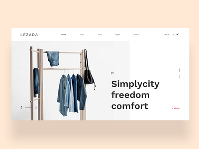 Lezada - Elegant Fashion Homepage blog creative e commerce fashion minimal modern portfolio store webdesign wordpress