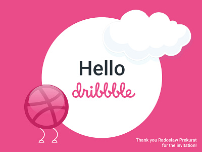 Hello Dribbble debut sketch