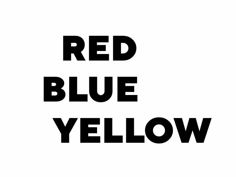 Change colors animation blue colors flat gif motion red tap yellow