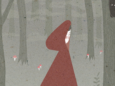 Red Riding Hood art illustrations