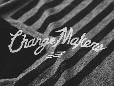 Change Makers america logo treatment typography