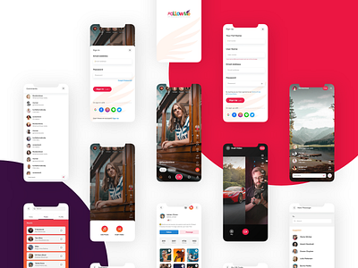 Follow me: A full-fledged video sharing platform app design app designers app development services app ui video sharing video sharing app