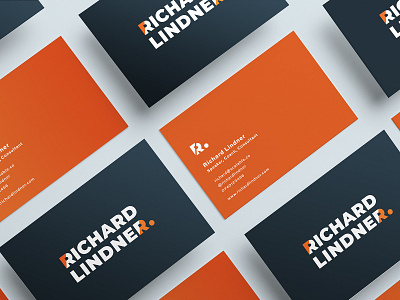 Personal Branding Logo Design branding business cards clean consultant id card identity logo modern orange personal branding speaker unique vector