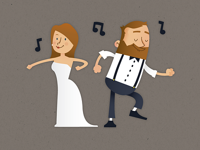 Wedding Caricatures animation characters dance dancing music sprites wedding