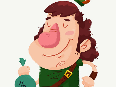 Robin Hood Character Illustration character illustration photoshop robin hood skillshare