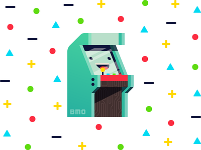 Who wants to play video games?! 80s adventure time arcade bmo illustration retro vector