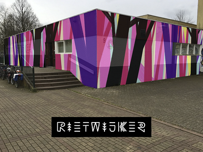 Studiomakeover architecture building makeover maurice van der bij mock up old building street art colourful wall painting