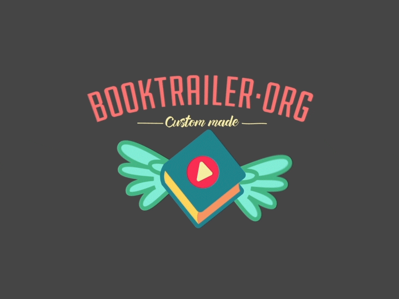 Animated Logo Booktrailer animated gif animation book book trailer flying loop maurice van der bij wings