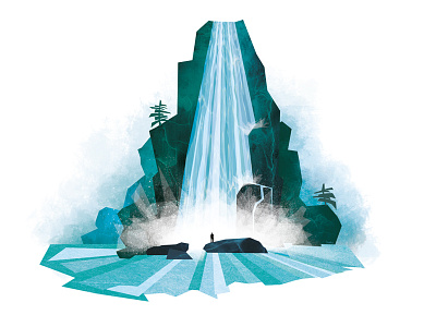 Water illustration illustrator maurice van der bij photoshop