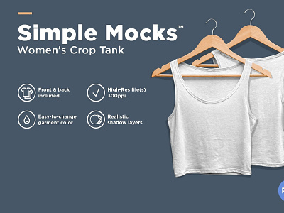 Women's Crop Tank Mockup