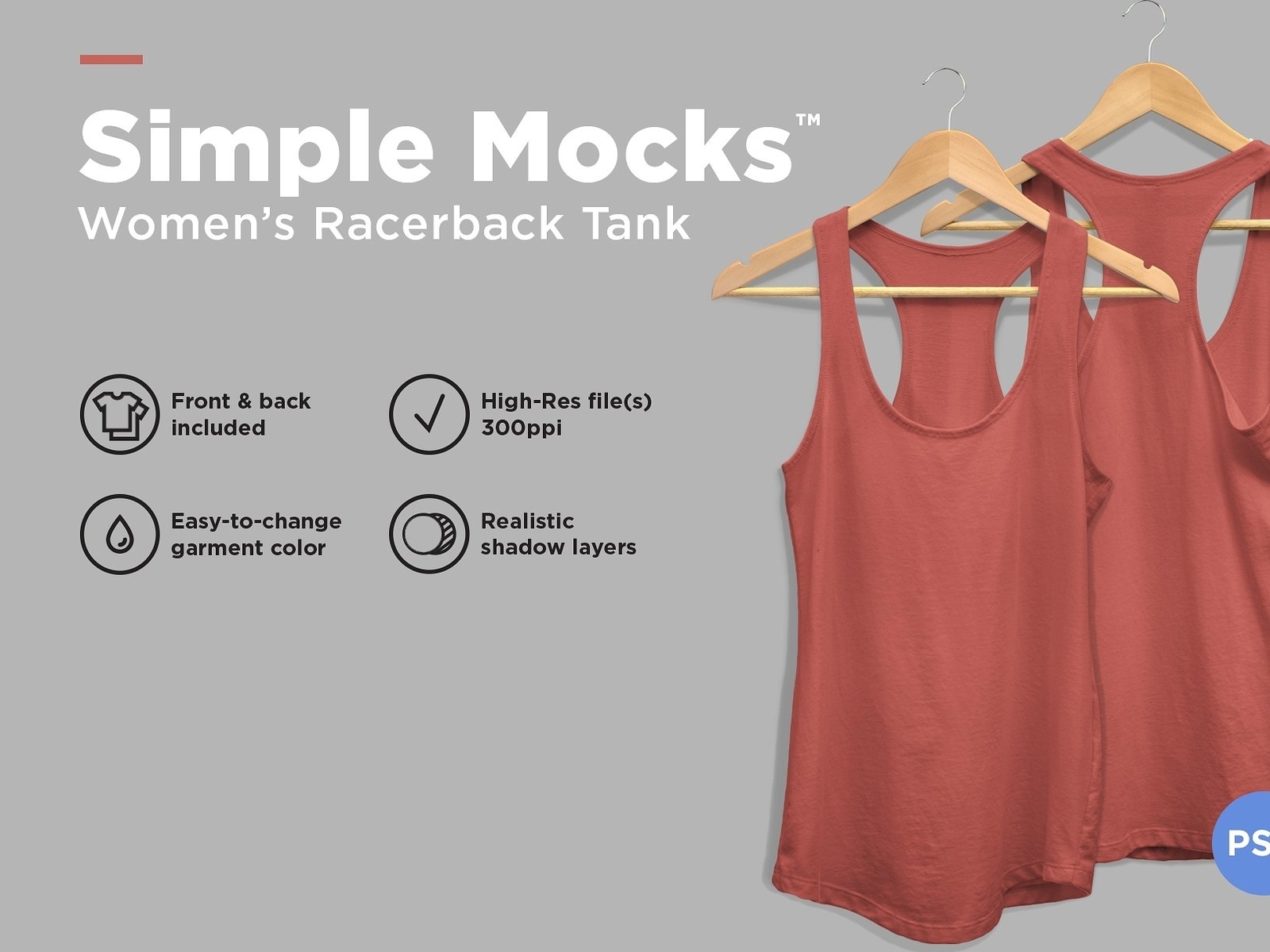 Women's Racerback Tank Mockup by Michael Hoss on Dribbble