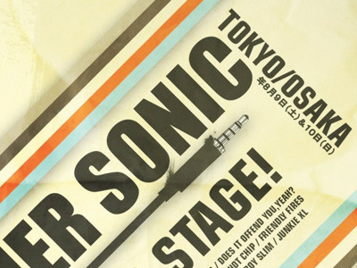 Summer Sonic. concert poster gig osaka summer sonic tokyo