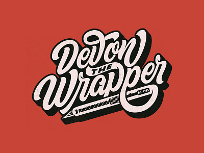 Devon The Wrapper Logo apparell branding clothing design logo t shirt