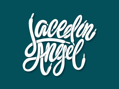 Laced in Angel Logo apparell brand branding clothing design logo t shirt typography
