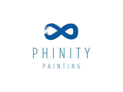 The Painting Logo brush infinity logo paint