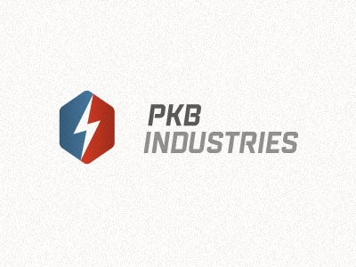 PKB Logo bolt lightning logo shield