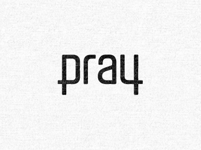 Pray logo pray type