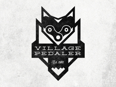 Village Pedaler - Bike Shop Logo bike bike shop fox logo