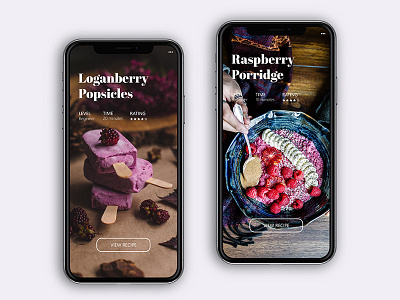 Daily UI - Day 018 app design flat food icecream ios landing page mdailyui minimal ui ux web
