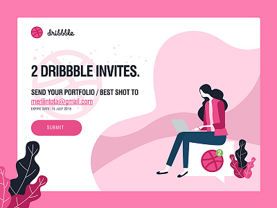 2 Dribbble Invites