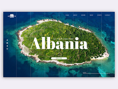 Daily UI - Day 020 albania app dailyui design flat ios landing page minimal summer ui ux web design