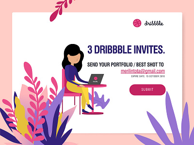 3 Dribbble Invites