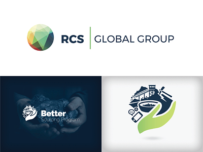 RCS Global & BSP - Logo branding design illustration logo vector