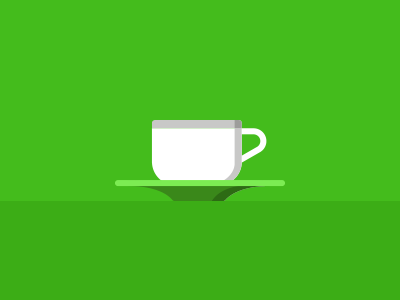 cup and saucer cup green illustration saucer vector
