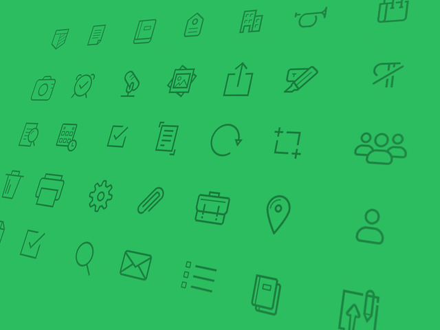Evernote iOS 7 Icons by James Anderson for Evernote Design on Dribbble