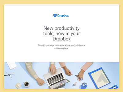 /Productivity dropbox website yellow