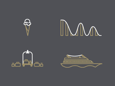 Hospitality Icons icons illustration vector