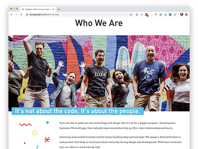 Who We Are brand redesign cincinnati design responsive design web design