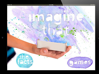 Imagine That App app design ipad app childrens app kids app watercolor